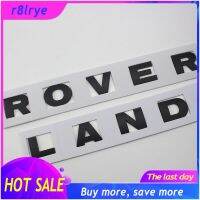 【Big Sale】รถฝากระโปรงหน้าโลโก้จดหมายสติ๊กเกอร์โลโก้สำหรับLAND ROVERด้านหลังป้ายMatteสีดำ