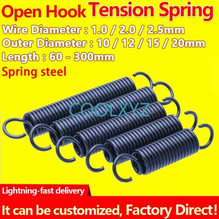 open-hook-tension-spring-pullback-spring-coil-extension-spring-draught-spring-wire-diameter-2-5mm-outer-diameter-20mm-electrical-connectors