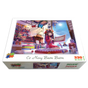 HCMBộ tranh xếp hình jigsaw puzzle cao cấp 330 mảnh Cô Nàng Bươm Bướm