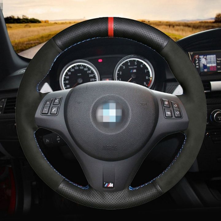 hand-stitched-black-leather-black-suede-car-steering-wheel-cover-for-bmw-m-sport-m3-e90-e91-e92-e93-e87-e81-e82-e88