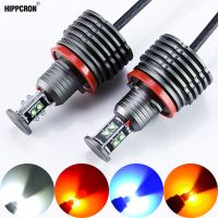 【Booming】 Hippcron H8 Angel Eyes E92เครื่องหมายไฟ Led Led สีขาวสีแดงสีน้ำเงินสีเหลือง2*40W 80W สำหรับ E90 X5 E71 X6 E82 M3 E60 E70