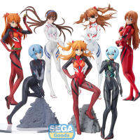 ในสต็อก SEGA EVA Ayanami Rei Asuka Mari สร้างของ E Vangelion การกระทำตุ๊กตาพีวีซีรุ่นตกแต่งของเล่นเด็ก