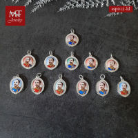 MT จี้รัชกาลที่5 เลี่ยมกรอบเงินแท้ วัตถุมงคล ขนาดเล็ก (ไม่รวมสร้อย) Solid 925 Sterling Silver (ssp012-ld) MT Jewelry มณีธารา