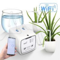 WIFI Intelligent Watering Device Double Pump Timed Automatic Drip Irrigation System Remote APPController For Garden Plant Flower