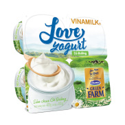 Sữa chua ăn Vinamilk Love Yogurt Green Farm Có Đường - Hộp 100g