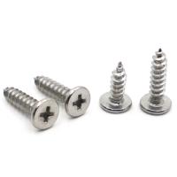 CM M2 M2.3 M2.6 M3 M3.5 M4 M5 M6 A2 304 Stainless Steel Cross Phillips Super Ultra Thin Flat Wafer Head Self-tapping Wood Screw