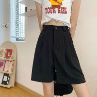 LEGIBLE Summer Basic Womens Shorts Classic Wide Leg Female Comfy Loose Casual Shorts For Women