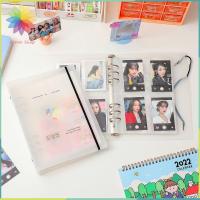 HETU070703. พลาสติกทำจากพลาสติก A5 Binder Ring collect Book โปร่งใสโปร่งใส สมุดบันทึกไดอารี่ประจำวัน อัลบั้มรูปโฟโต้การ์ด สร้างสรรค์และสร้างสรรค์ ตัวยึดโฟโต้การ์ด เครื่องเขียนของโรงเรียน