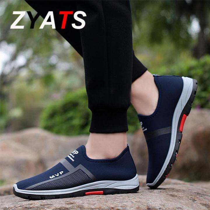 zyats-รองเท้ากีฬาผู้ชาย-รองเท้ารองเท้าใส่เดินรองเท้าวิ่งกันลื่นและดึง