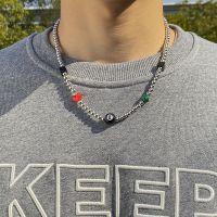 【DT】hot！ Number Choker Necklace for Men Boho Small Beads Chain Necklaces on the Neck 2022 Womens Fashion Jewelry Collar