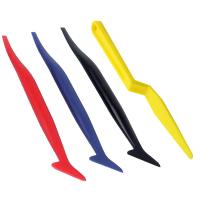 4 in 1 Plastic Wrapping Squeegee Applicator Curves Slot Auto Wrapping and Window Tint Installing Tools B18+A23