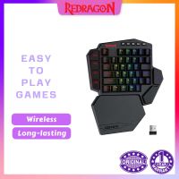 Redragon K585 DITI Wireless One-Handed Mechanical Keyboard  42 Keys 2.4Ghz RGB 40% Gaming Keypad  Detachable Wrist Support Basic Keyboards