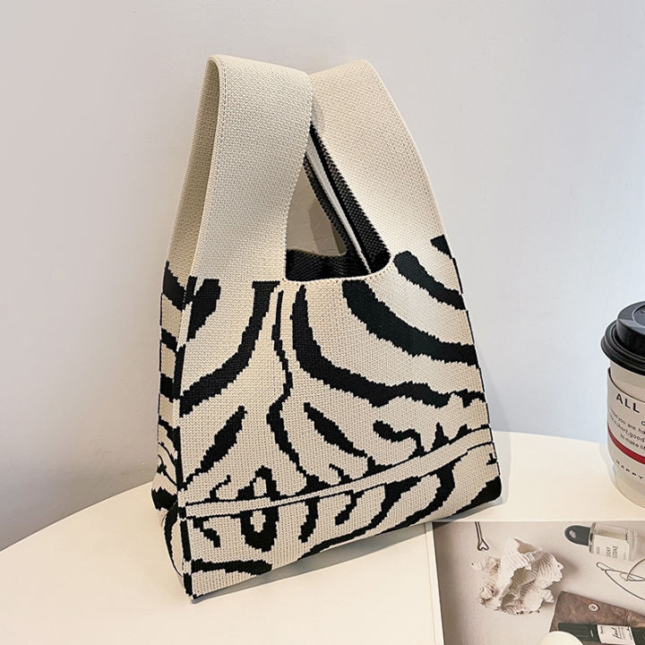 soft-shine-hand-knit-bag-casual-bag-in-hand-bucket-tote-bag-leisure-pointer-fabric-soft-and-shaped