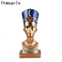 Glamorous Ancient Egyptian Pharaoh Queen Sculpture Ornament Resin Figurine Statue Miniatures Home Furnishing Office Decoration