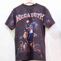 เสื้อวงMEGADETH ลายโอเวอร์ปริ้น สไตล์วินเทจ สกรีนทั้งตัว ผ้านอก เสื้อOVP เสื้อวินเทจญี่ปุ่น เสื้อโอเวอร์ไซส์ เสื้อวงดนตรีต่างประเทศ เสื้อวงร๊อค เสื้อวงทัวร์