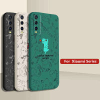 เคสโทรศัพท์สำหรับ Xiaomi Redmi 10 Redmi Note 12 4G 11 11S 11 Pro 10S Note 10S Note 10 Pro Redmi 9T Note 9S Note 8 Pro Xiapoco Pro X3 X3 NFC Poco M3ขนาดเล็กแฟชั่นเคสซิลิโคนแบบนิ่มลูกบาศก์ตรงลายสัตว์ประหลาด