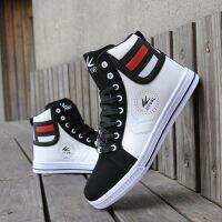 Mens Fashion Casual Shoes High Top Sneaker 2019 Autumn New Men Shoes High Quality Non-slip Walking Shoe