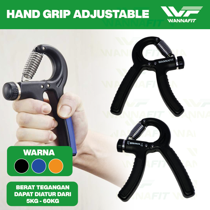 HAND GRIP/HANDGRIP ADJUSTABLE 5-60 KG ALAT LATIHAN OTOT/PENGUAT TANGAN ...