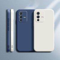 เคสซิลิโคนเหลวทรงสี่เหลี่ยมแบบนิ่มสำหรับ Vivo IQOO Z7X Vivo S16 Vivo S16Pro Vivo V27 Vivo V27Pro Vivo S16E Vivo V27E ดั้งเดิมสุดหรูกล้องเคสคู่ปกป้อง Ultrathin Funda