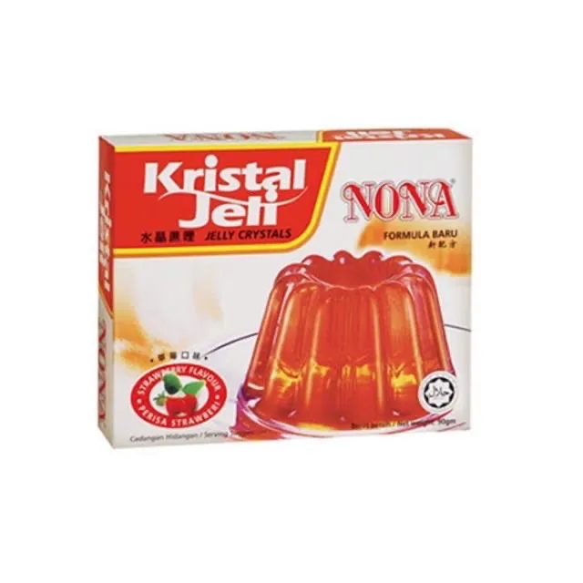 NONA Kristal Jelly Strawberry 90g Lazada