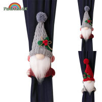 Twister.CK Christmas Decorative Curtain Holdbacks Cute Rudolf Doll For Xmas Holiday Home Window Decoration