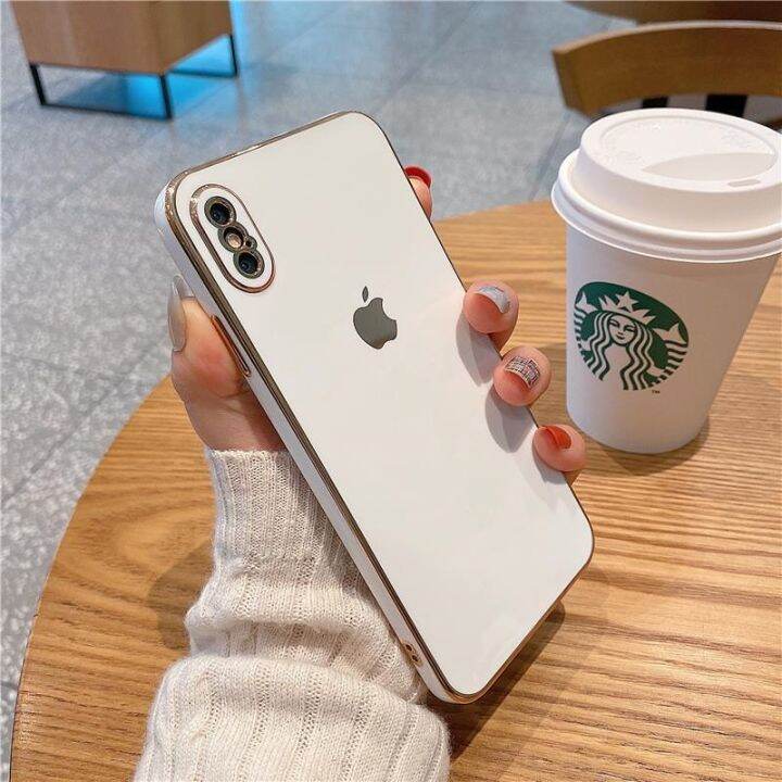 BOUND Apple X Phone Case Electroplating Straight Edge iPhone xr Lens xs