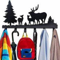 Coat Hooks Wall Mounted Kathy Metal Towel Hook Rack Moon Cloud Deer Hanger