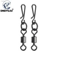 ۞❁۞ DNDYUJU 20pcs Carp Fishing Accessories Quick Change Flexi Ring Swivel with Hanging Snap Matt Black Fishing Safety Carp Tackle