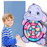 Cute Animal Dart Board with Target Sticky Balls for Kids Party Indoor Outdoor Sport Throwing Shooting Balls Games Toy