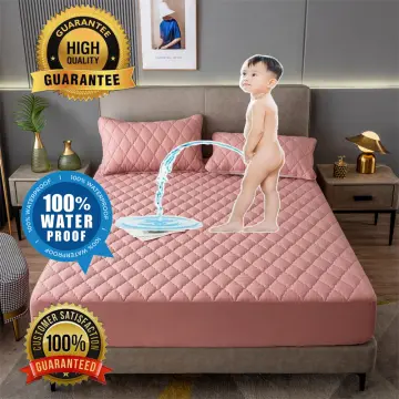 100% Waterproof Cotton Mattress Protector Bedspread One-Piece Urine-Proof  Breathable Mattress Cover Mattress Dust Cover Protective Case