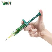 ✧❐ BEST Aluminum Alloy Pipe Mate Syringe Flux Mat Solder Paste Amplifier Welding Oil Needle Tube Pusher