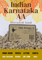 พร้อมส่ง เมล็ดกาแฟ Indian Karnataka AA Washed process/ เมล็ดกาแฟนอก/ สารกาแฟอินเดีย