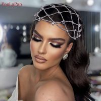 YouLaPan HP447 Multilayer Rhinestone Headband เจ้าสาว Headpiece ผู้หญิงเจ้าสาวอุปกรณ์เสริมผมงานแต่งงาน Tiara และมงกุฎสำหรับประกวด