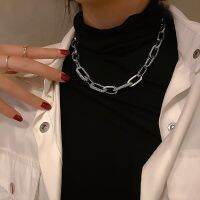 Trendy 2023 New Necklaces wholesale Chokers For Women Metal Hip-hop Sweater chain Long Chunky Chain Hip-hop rhinestones Chokers Fashion Chain Necklace