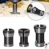 TENGJI 1-3Pcs ทนทาน ตัดแต่ง แกะสลัก Collets Set Machine Router Collet Chuck