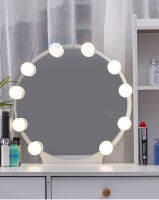 MODIโคมไฟติดกระจกแต่งหน้าโต๊ะเครื่องแป้ง ไฟแต่งหน้าติดกระจก 4/8/10/12/14หลอด Mirror Light ไฟโต๊ะเครื่องแป้ง สีขาว/คูลไวท์/เหลือง ความสว่าง10ระดับ