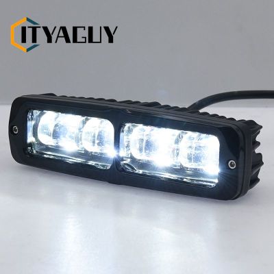 ไฟส่องสว่าง LED 20W สำหรับรถมอเตอร์ไซด์,โคมไฟส่องแสงไฟตัดหมอก12V 24V บาร์ไฟ LED 6D เลนส์รถบรรทุก UTV ไฟขับขี่รถจักรยานยนต์