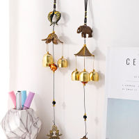 1Pcs โบราณ Wind Chime ทองแดง Yard Garden ตกแต่งกลางแจ้งโลหะ Wind Chimes กลางแจ้งจีน Oriental โลหะ Win