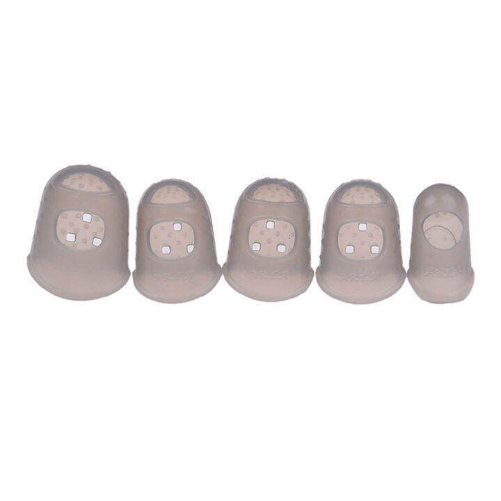 Bhece 5pcs Silicone Finger Cot for Play the Guitar Protect Finger