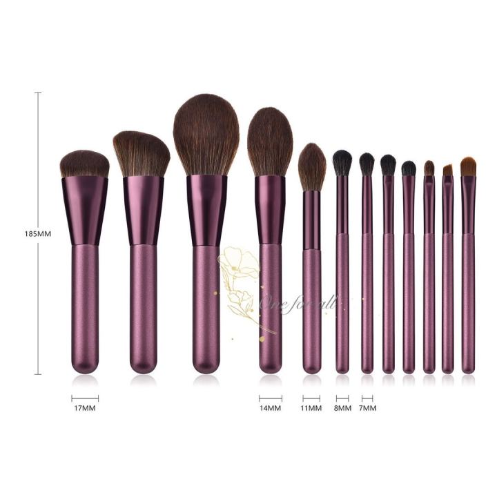 พร้อมส่ง-แปรงแต่งหน้า-h16-brush-set-เซต12ชิ้น-แปรงปัดแก้ม-แปรงไฮไลท์-แปลงแต่งหน้า-make-up-brush-fancy-สีแปรงคลาสสิค