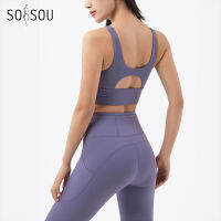 SOISOU ใหม่ผู้หญิง Tracksuit ชุดโยคะฟิตเนสกีฬายืดนุ่มชุดกีฬายิมเสื้อผ้า Pocket Leggings ผู้หญิงชุด...