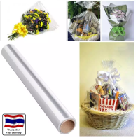 70 cm x 50 meter Big Roll Cellophane packing paper plain clear thick florist hamper gift wrap craft