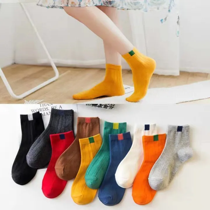 Anthony CW-3# Korean fashion Ulzzang Sock Mid Cut Students Ordinary ...