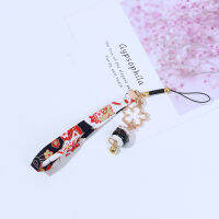 [Kliniki] สายโทรศัพท์ lanyard Daisy Flower Cat Bell โทรศัพท์มือถือแขวนเชือกเสน่ห์ตกแต่ง