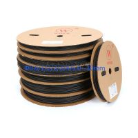 Free shipping 1roll 200m Rohs black 2:1 cable sleeve 0.6mm-3.5mm Heat Shrinkable Tube Shrink Tubing Wire black Cable Management