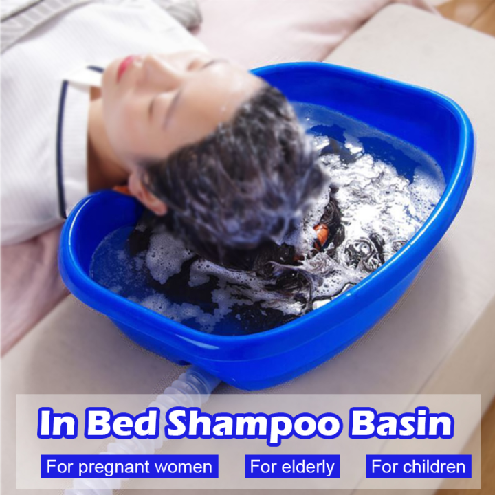 Shampoo Basin Hair Washing Bed Washbasin Plastic Basin With Drain Hose