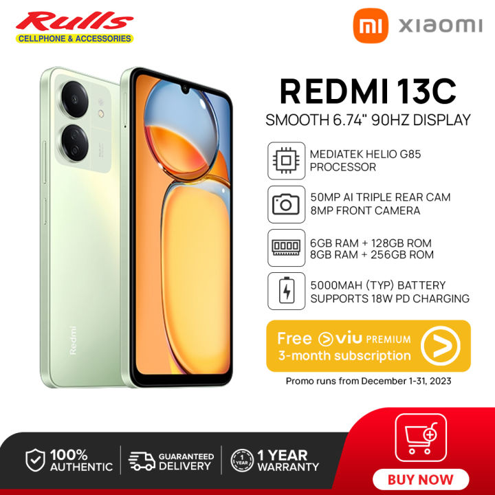 Xiaomi Redmi 13c Smartphone 6gb128gb 8gb256gb Mediatek Helio G85 50mp Ai Triple Camera 4208