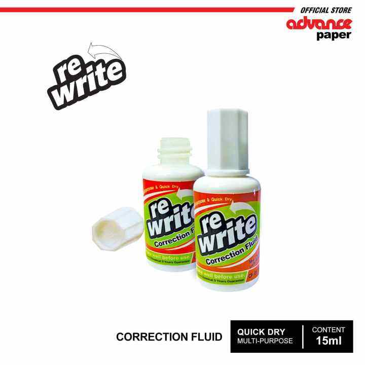 Rewrite Correction Fluid (15ml) Lazada PH