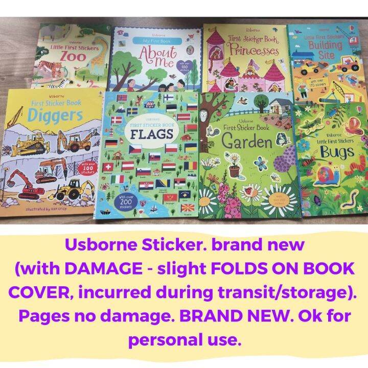 Clearance Sale / slight damage / Brand new Usborne First Sticker