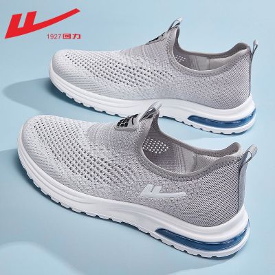【Ready】🌈 Pull back mens shoes summer breathable sports shoes mens 2023 new mesh shoes mens slip-on old Beijing cloth shoes mens